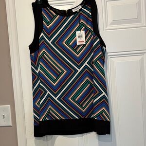 Calvin Klein Multicolor Geometric Tank Top. Size XL